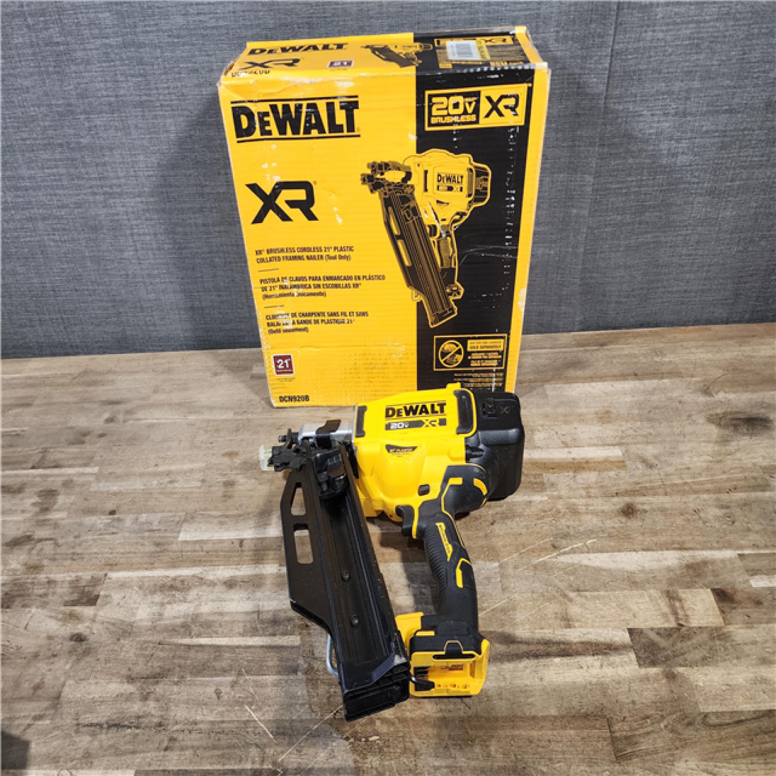 HOUSTON LOCATION - AS-IS DEWALT 20-Volt 21° Cordless Framing Nailer (Tool-Only)