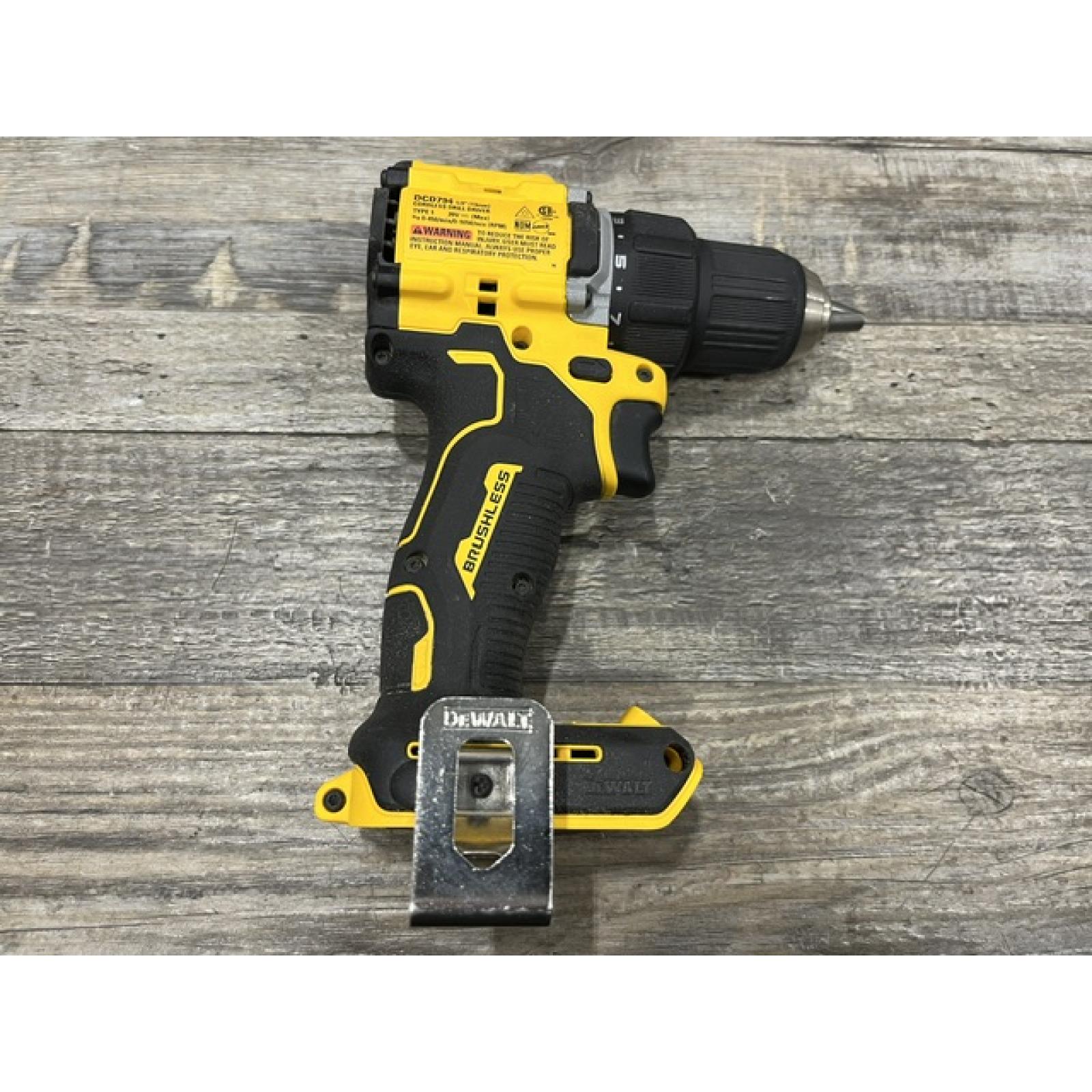 AS-IS DEWALT Atomic 20V Lithium-Ion Cordless Compact 1/2 in. Drill/Driver Kit