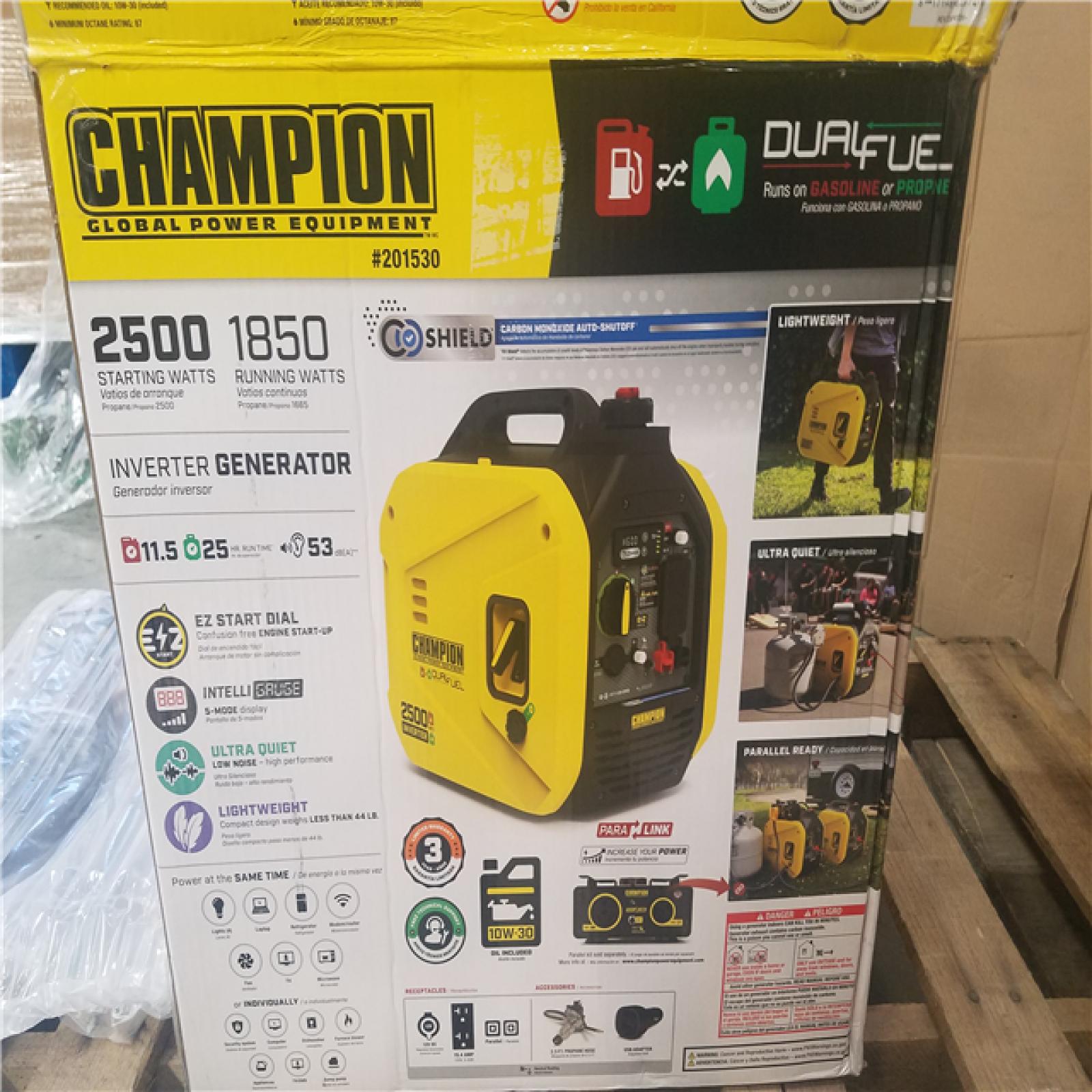 CALIFORNIA AS-IS CHAMPION PORTABLE GENERATOR