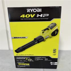CALIFORNIA NEW RYOBI 40V CORDLESS JET FAN BLOWER, INCLUDES 2 BATTERIES & CHARGER