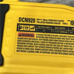 AS-IS DEWALT 20-Volt 21° Cordless Framing Nailer (Tool-Only)