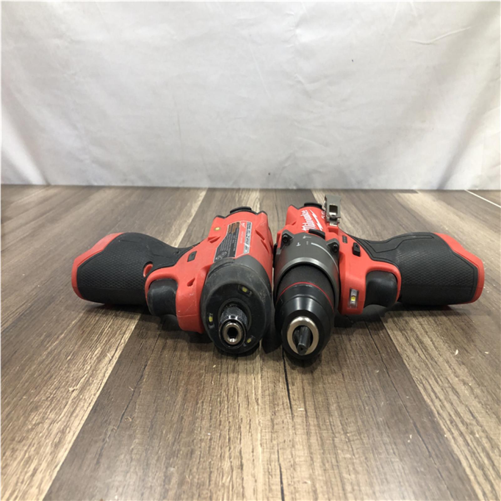 AS-IS - Milwaukee FUEL 12-Volt Lithium-Ion Brushless Cordless Hammer Drill and Impact Driver Combo Kit