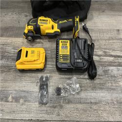 AS-IS DEWALT ATOMIC 20V MAX Lithium-Ion Cordless Oscillating Tool Kit with 4.0Ah Battery  Charger and Kit Bag