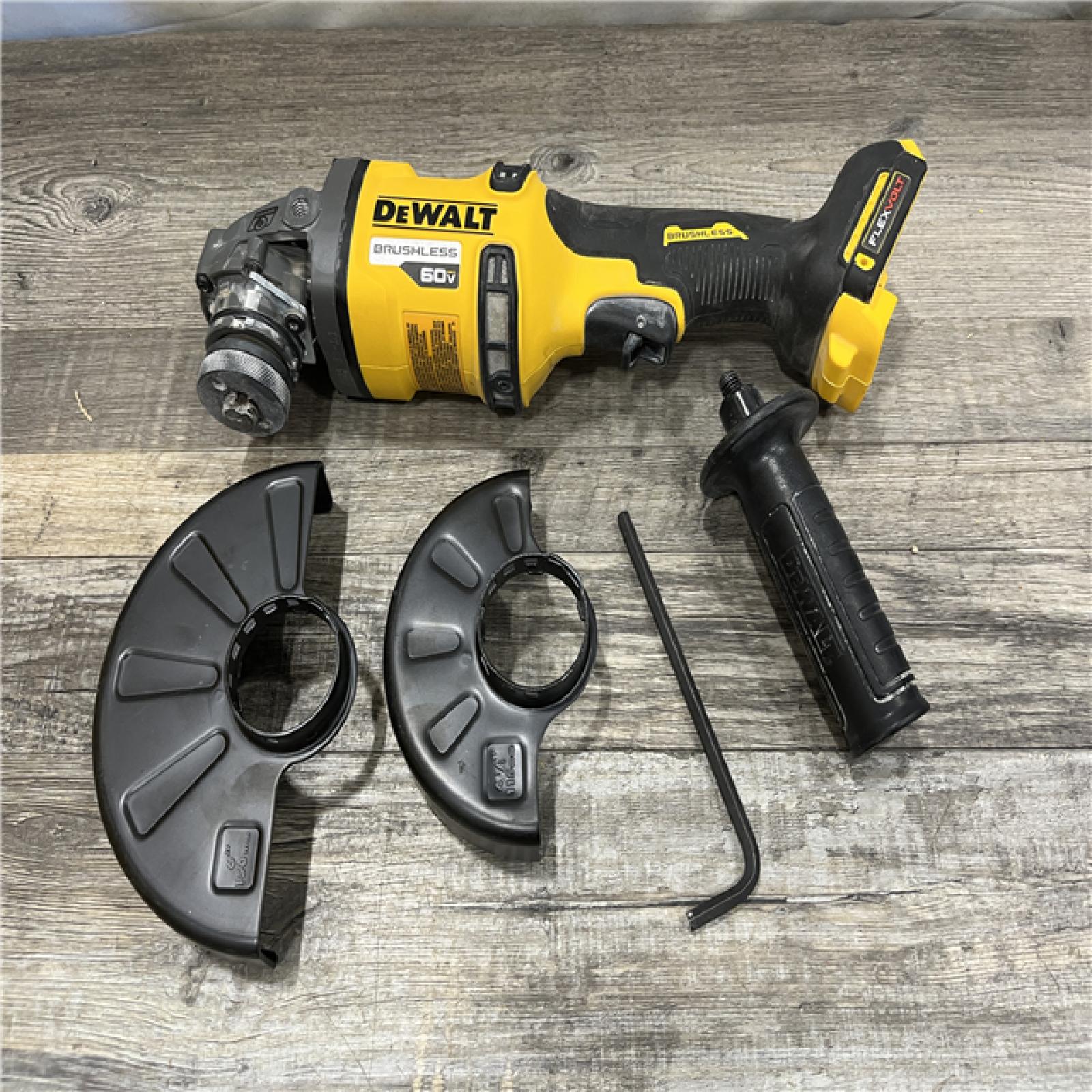 AS-IS DEWALT FLEXVOLT 60V MAX Cordless Brushless 4.5 in. to 6 in. Small Angle Grinder with Kickback Brake (Tool Only)