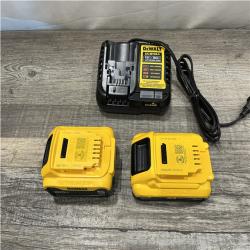 AS-IS DEWALT 20V MAX Lithium-Ion Starter Kit with 4.0 Ah and 5.0 Ah Batteries and Charger