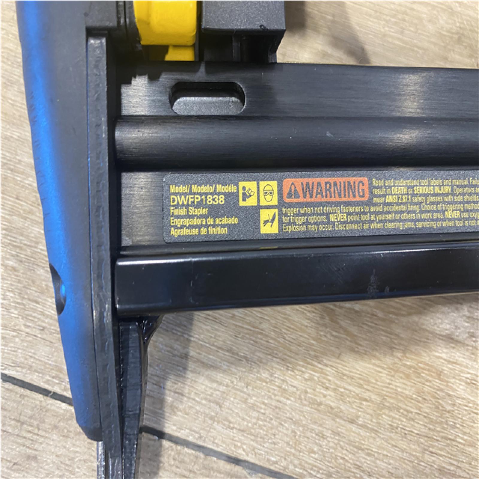 AS-IS DEWALT Pneumatic 18-Gauge 1/4 in. Crown Corded Stapler