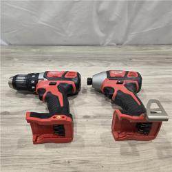AS-IS Milwaukee 18V Cordless 2-Tool Drill/Driver and Impact Driver Kit