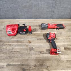 HOUSTON LOCATION - AS-IS Milwaukee 2 Tool Combo Kit W/ (2) Battery & Charger