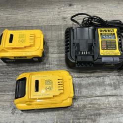 AS-IS DEWALT 20V MAX Lithium-Ion Starter Kit with 4.0 Ah and 5.0 Ah Batteries and Charger