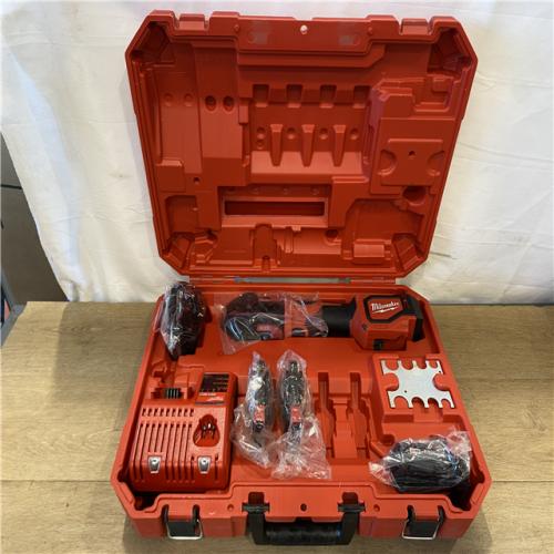 AS-IS Milwaukee 18V Lithium-Ion Cordless Short Throw Press Tool with 3 PEX Crimp Jaws Kit
