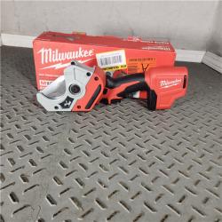 Houston Location - AS-IS Milwaukee-2470-20 M12 Cordless Lithium-Ion PVC Shear (Bare Tool) - Appears IN NEW Condition
