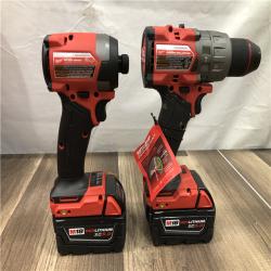 AS-IS Milwaukee FUEL 18V Lithium-Ion Brushless Cordless Hammer Drill and Impact Driver Combo Kit
