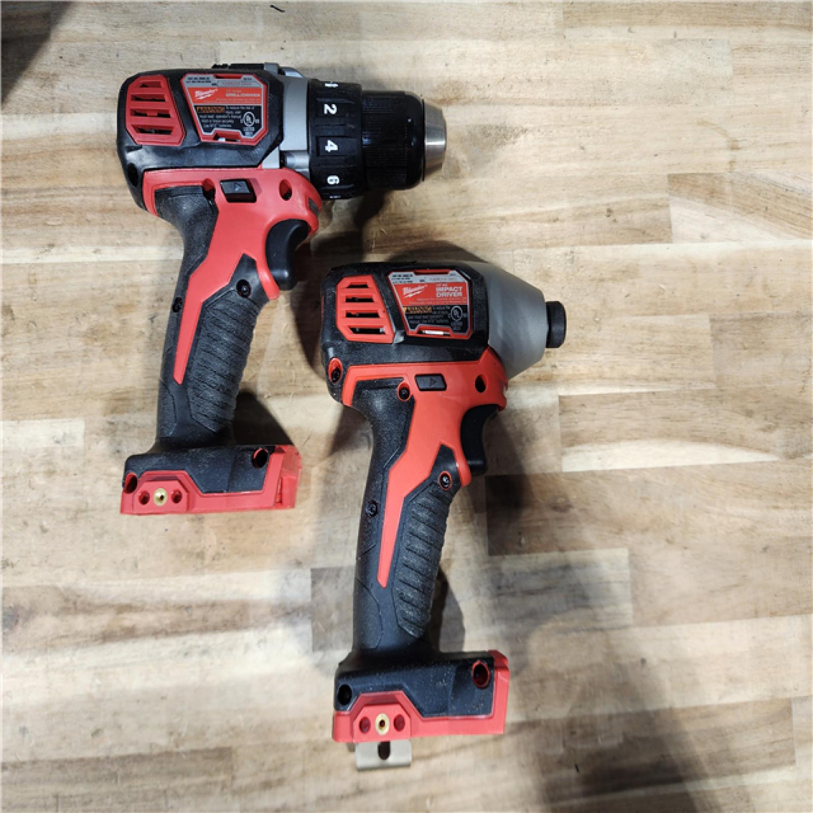 HOUSTON LOCATION - AS-IS Milwaukee 18V Lithium-Ion Cordless Drill Driver/Impact Driver Combo Kit