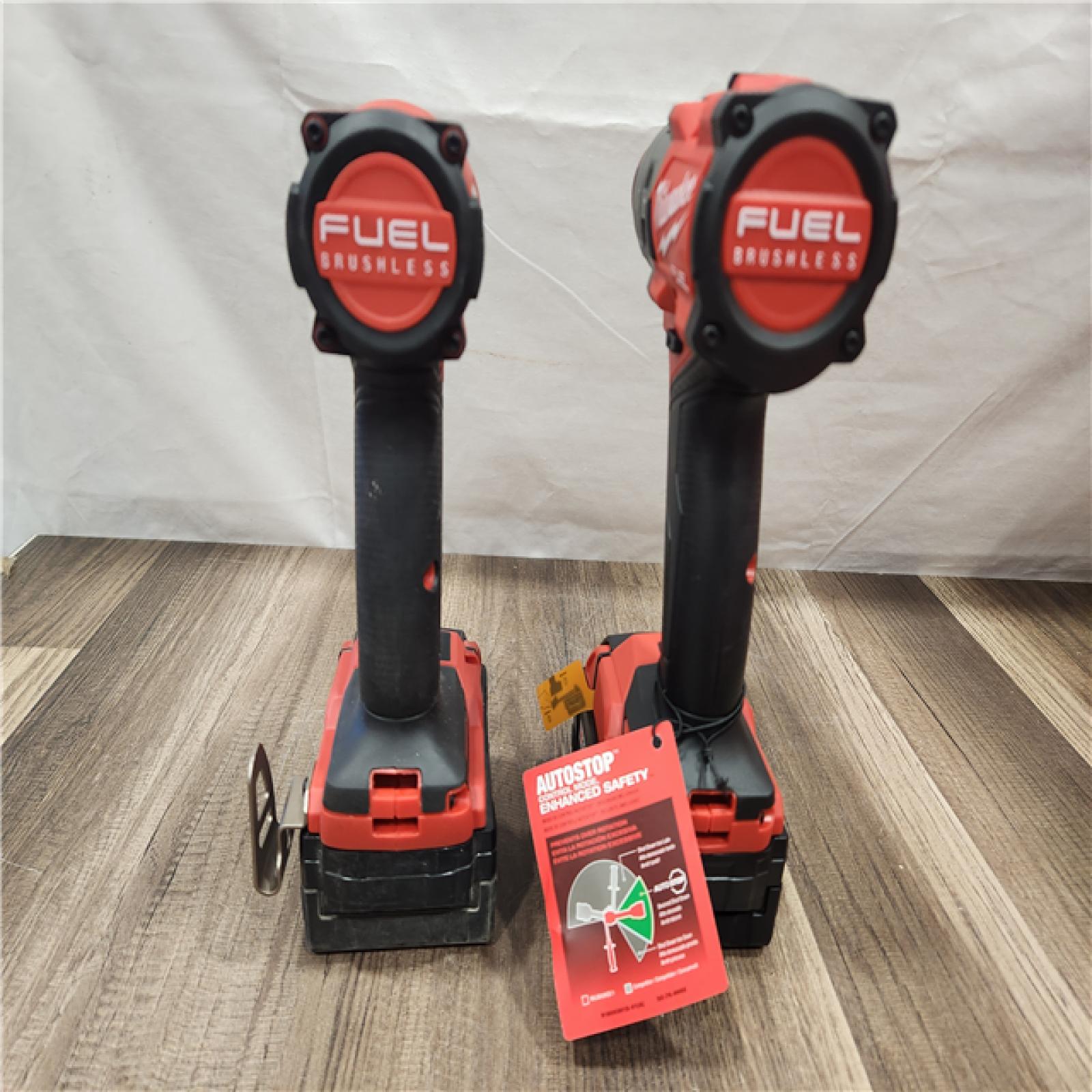 AS-IS- MILWAUKEE FUEL 18V Lithium-Ion Brushless Cordless Hammer Drill and Impact Driver Combo Kit