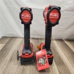 AS-IS- MILWAUKEE FUEL 18V Lithium-Ion Brushless Cordless Hammer Drill and Impact Driver Combo Kit