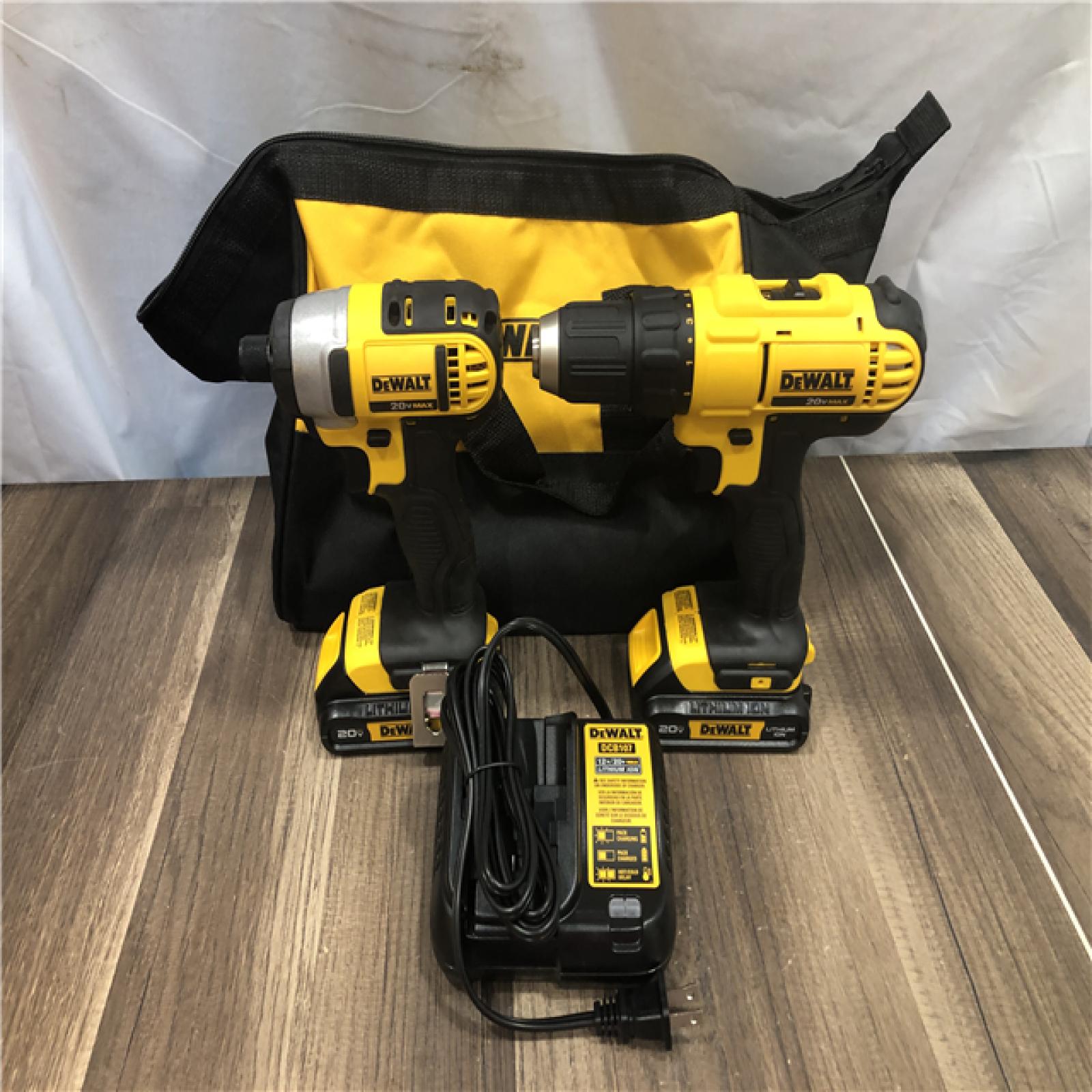 AS-IS DEWALT 20V MAX Cordless Drill/Impact 2 Tool Combo Kit