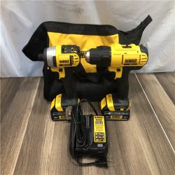 AS-IS DEWALT 20V MAX Cordless Drill/Impact 2 Tool Combo Kit