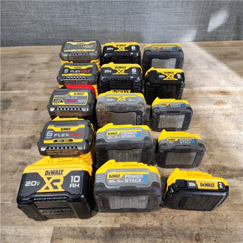HOUSTON LOCATION - AS-IS DEWALT BATTERY PACK QTY - 15