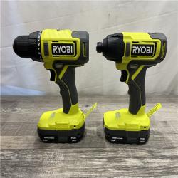 AS-IS RYOBI ONE+ 18V Cordless 2-Tool Combo Kit