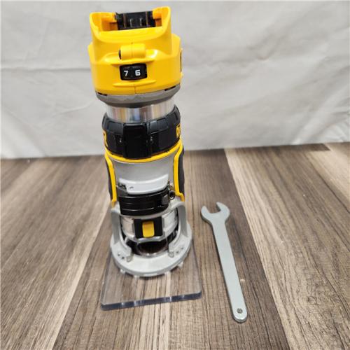AS-IS DEWALT 20V MAX XR Cordless Brushless Fixed Base Compact Router (Tool Only)
