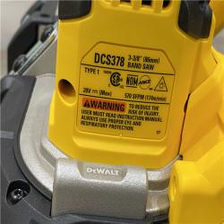 AS-IS DEWALT 20-Volt MAX 3-3/8 in. Cordless Brushless Bandsaw (Tool-Only)