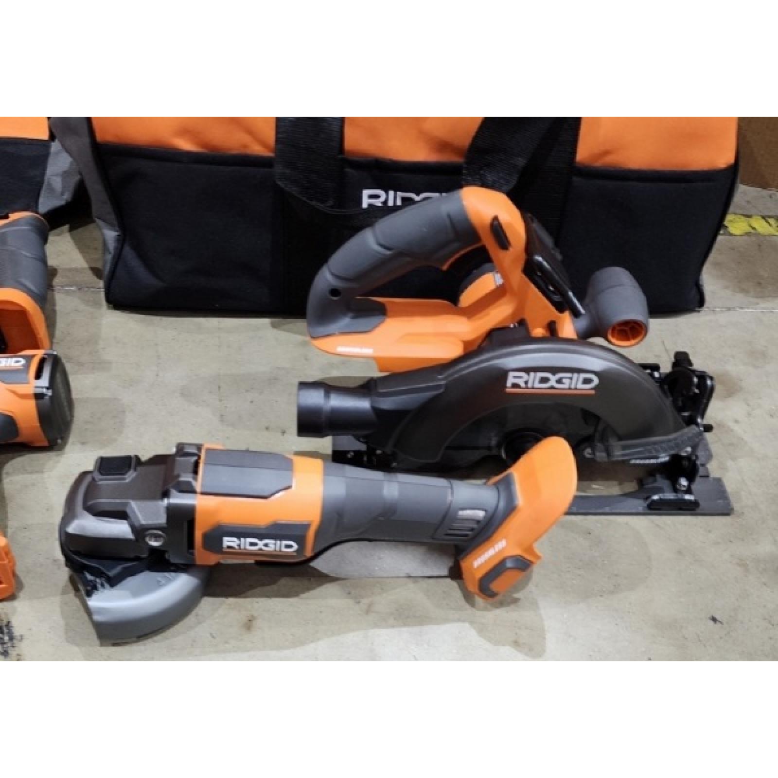 HOUSTON LOCATION - AS-IS RIGID18V Brushless 9-Tool Combo Kit with 6.0 Ah and 2.0 Ah MAX Output Batteries and Charger