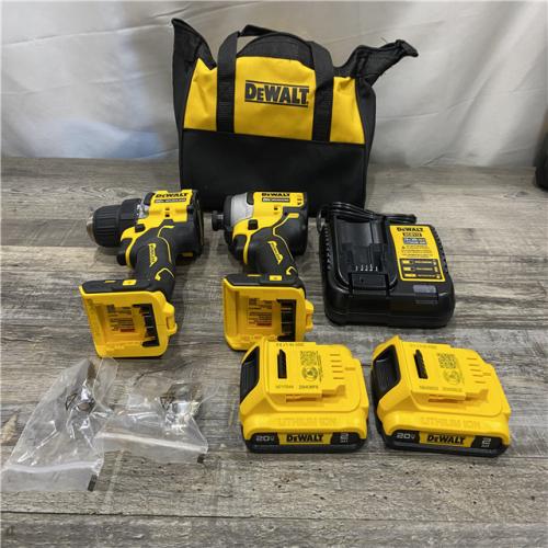 AS-IS DEWALT ATOMIC 20-Volt MAX Lithium-Ion Cordless Combo (2-Tool) Kit