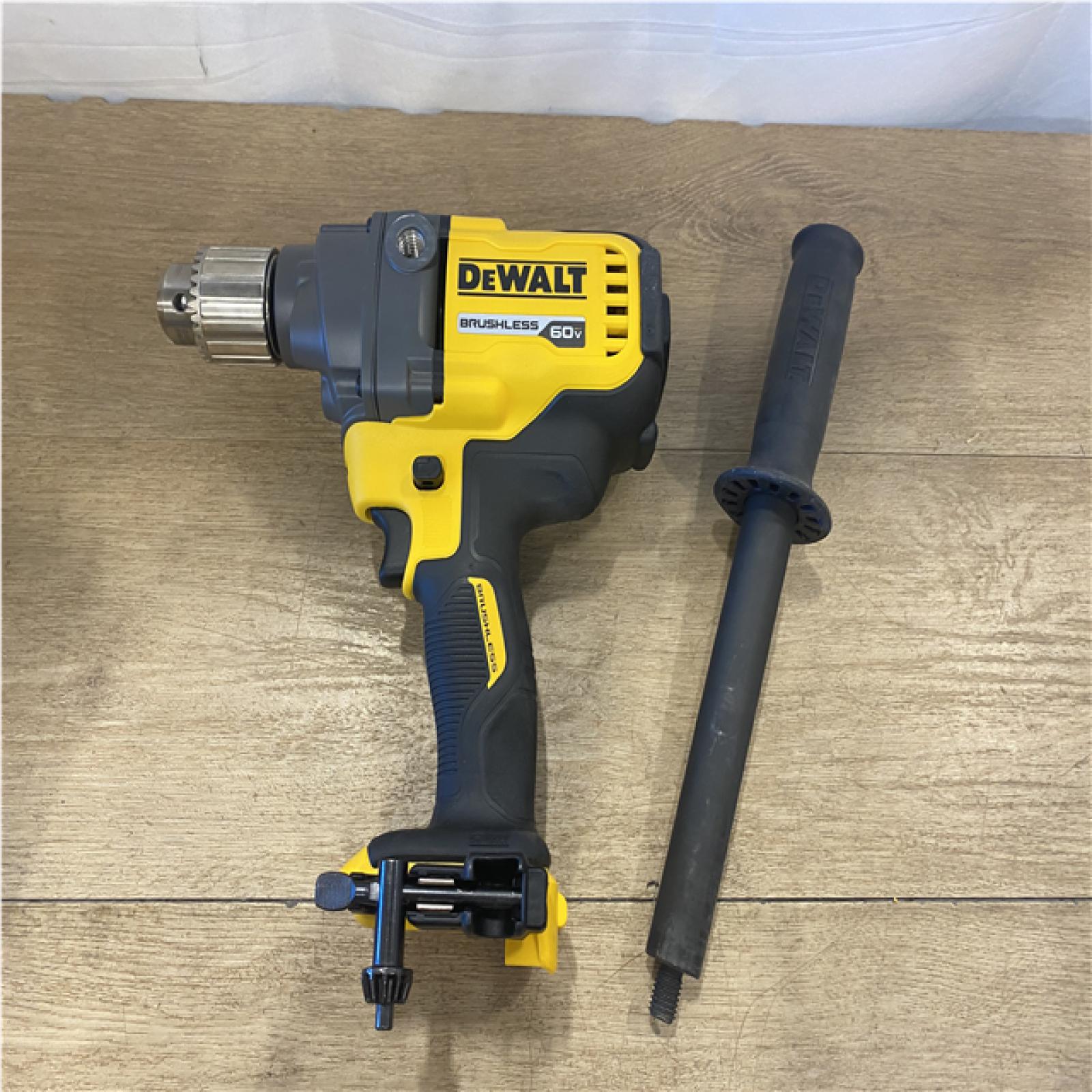 AS-IS DEWALT FLEXVOLT 60-Volt MAX Cordless Brushless 1/2 in. Mixer/Drill with E-Clutch (Tool-Only)