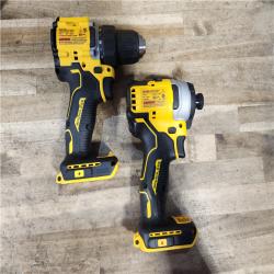 HOUSTON LOCATION - AS-IS Dewalt DCK225D2 20V MAX ATOMIC Brushless Compact Lithium-Ion 1/2 in. Cordless Drill Driver and 1/4 in. Impact Driver Combo Kit with 2 Batteries 2 Ah