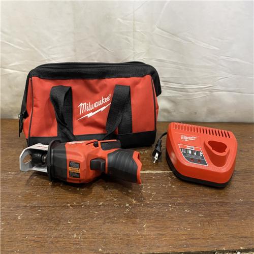 AS-IS Milwaukee M12 FUEL 12-Volt Lithium-Ion Brushless Cordless HACKZALL Reciprocating Saw Kit W/ Free M12 2.0Ah Compact Battery