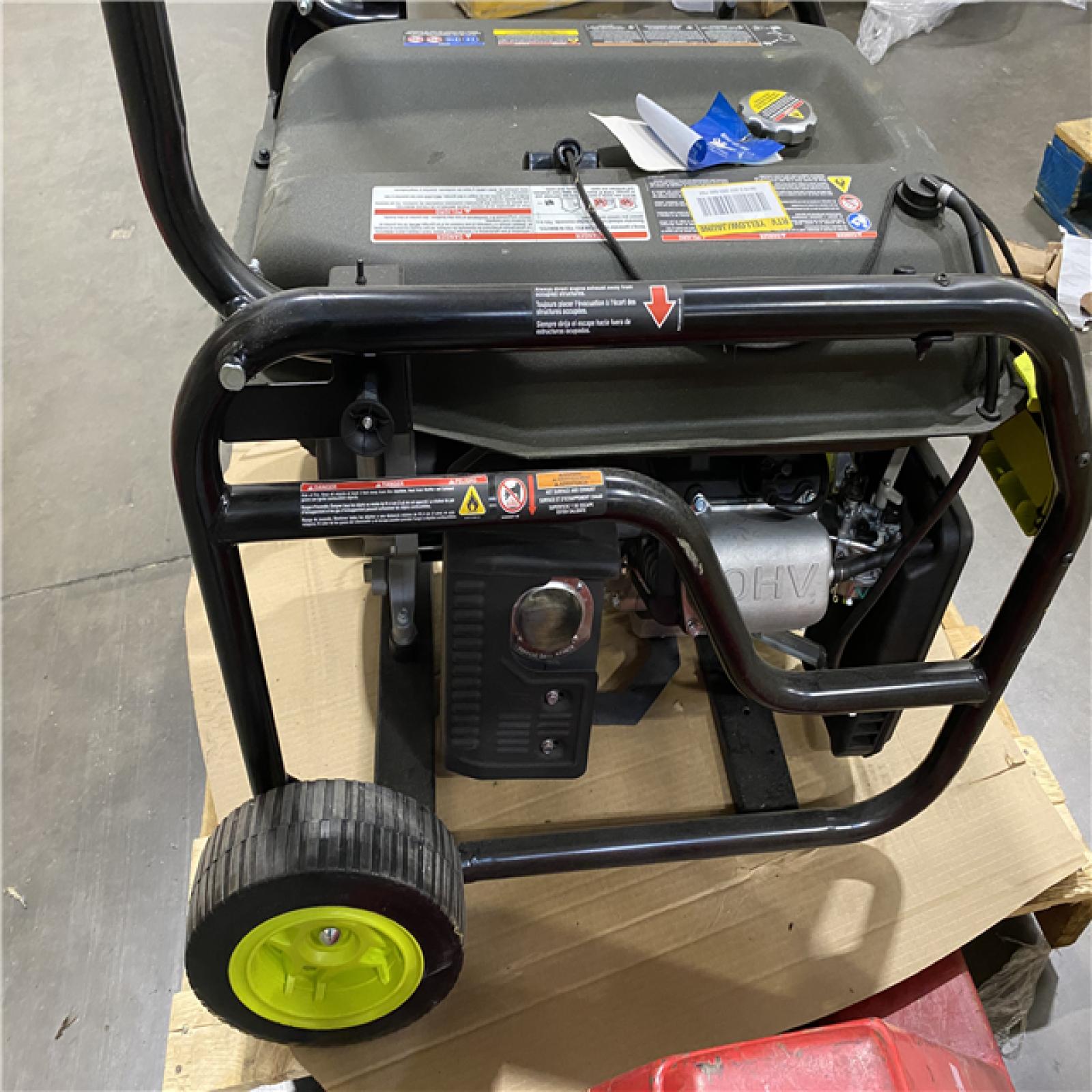 Dallas Location - As-Is Exclusive RYOBI 8000-Watt Gasoline Powered Generator