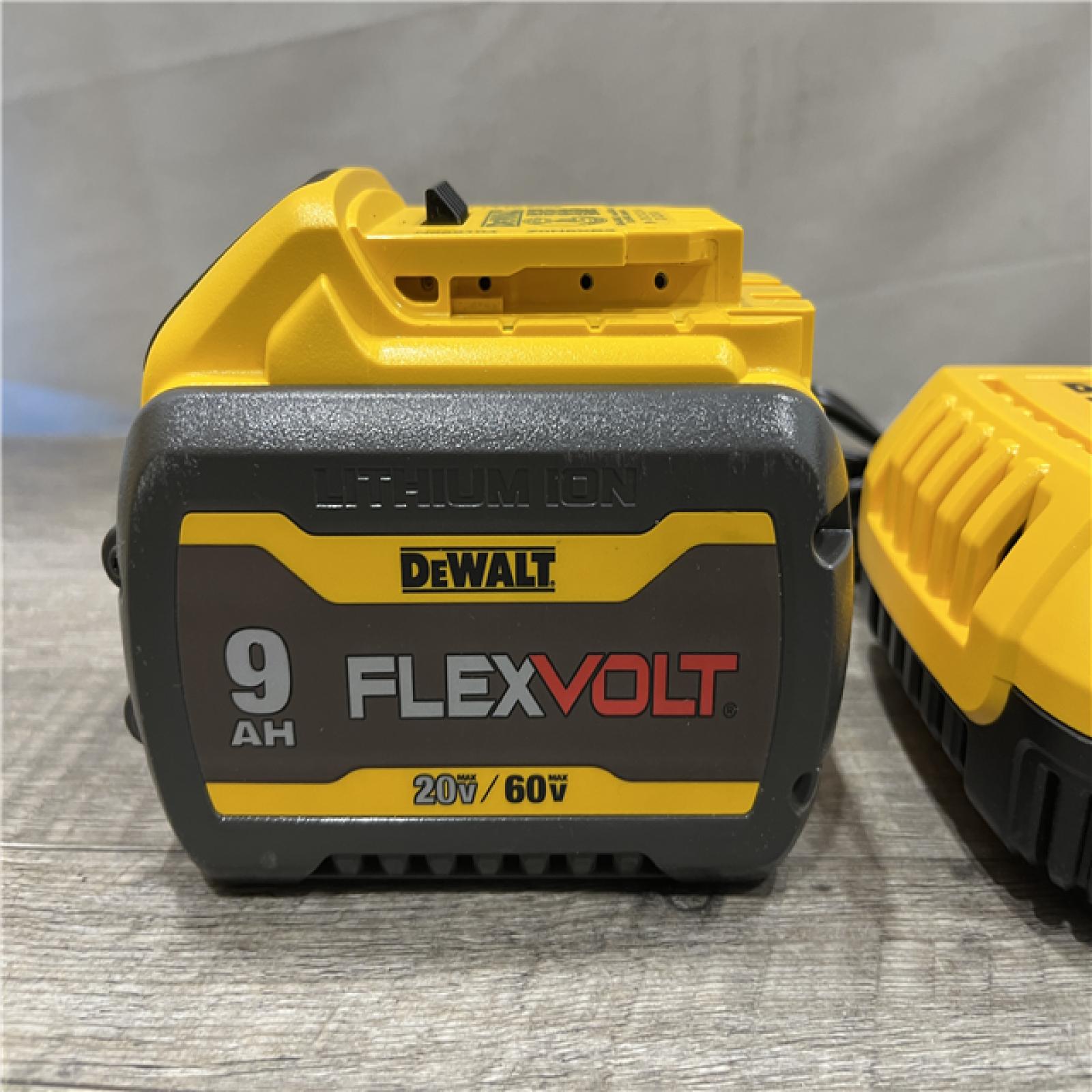AS-IS DEWALT 20V/60V MAX FLEXVOLT Lithium-Ion 9.0Ah Battery and Charger Starter Kit