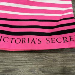 NEW - Victoria Secret Pink Stripe Special Edition Tote Canvas Rope Handles