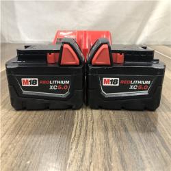 AS-IS Milwaukee 18-Volt Lithium-Ion XC Starter Kit with (2) 5.0Ah Batteries and Charger