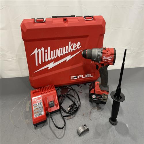 AS-IS - Milwaukee M18 FUEL 18-Volt Lithium-Ion Brushless Cordless 1/2 in. Hammer Drill/Driver Kit