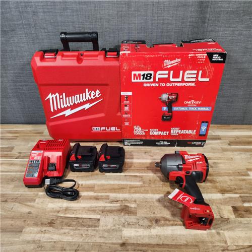 HOUSTON LOCATION - AS-IS (APPEARS LIKE NEW) Milwaukee M18 FUEL with ONE-KEY High Torque Impact Wrench 1/2inch Pin Detent Kit - 2862-22R