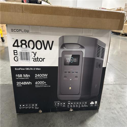 CALIFORNIA AS-IS ECOFLOW DELTA 2 MAX & ECOFLOW 110 WATT SOLAR PANEL