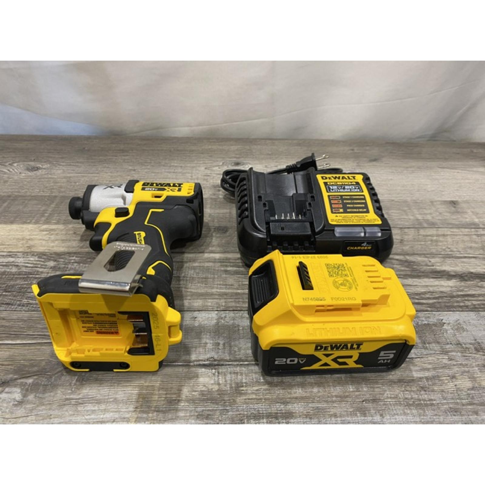 AS-IS DEWALT 20-Volt Maximum XR Lithium-Ion Cordless Brushless 1/4 in. 3-Speed Impact Driver Kit