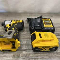 AS-IS DEWALT 20-Volt Maximum XR Lithium-Ion Cordless Brushless 1/4 in. 3-Speed Impact Driver Kit