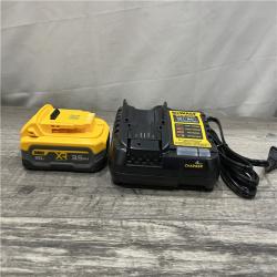 AS-IS DEWALT 20V MAX XR POWERSTACK Lithium-Ion Battery Starter Kit with 3.5Ah Battery and Charger