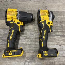 AS-IS DEWALT ATOMIC 20V MAX Lithium-Ion Cordless 2-Tool Combo Kit