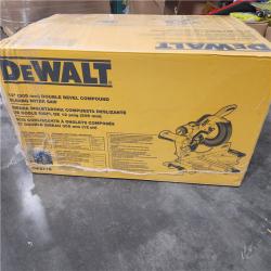 NEW- DeWalt 15 Amps 12 in. Corded Dual-Bevel Sliding Compound Miter Saw