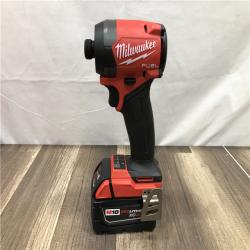 AS-IS Milwaukee  FUEL 18V Lithium-Ion Brushless Cordless 1/4 in. Hex Impact Driver Kit
