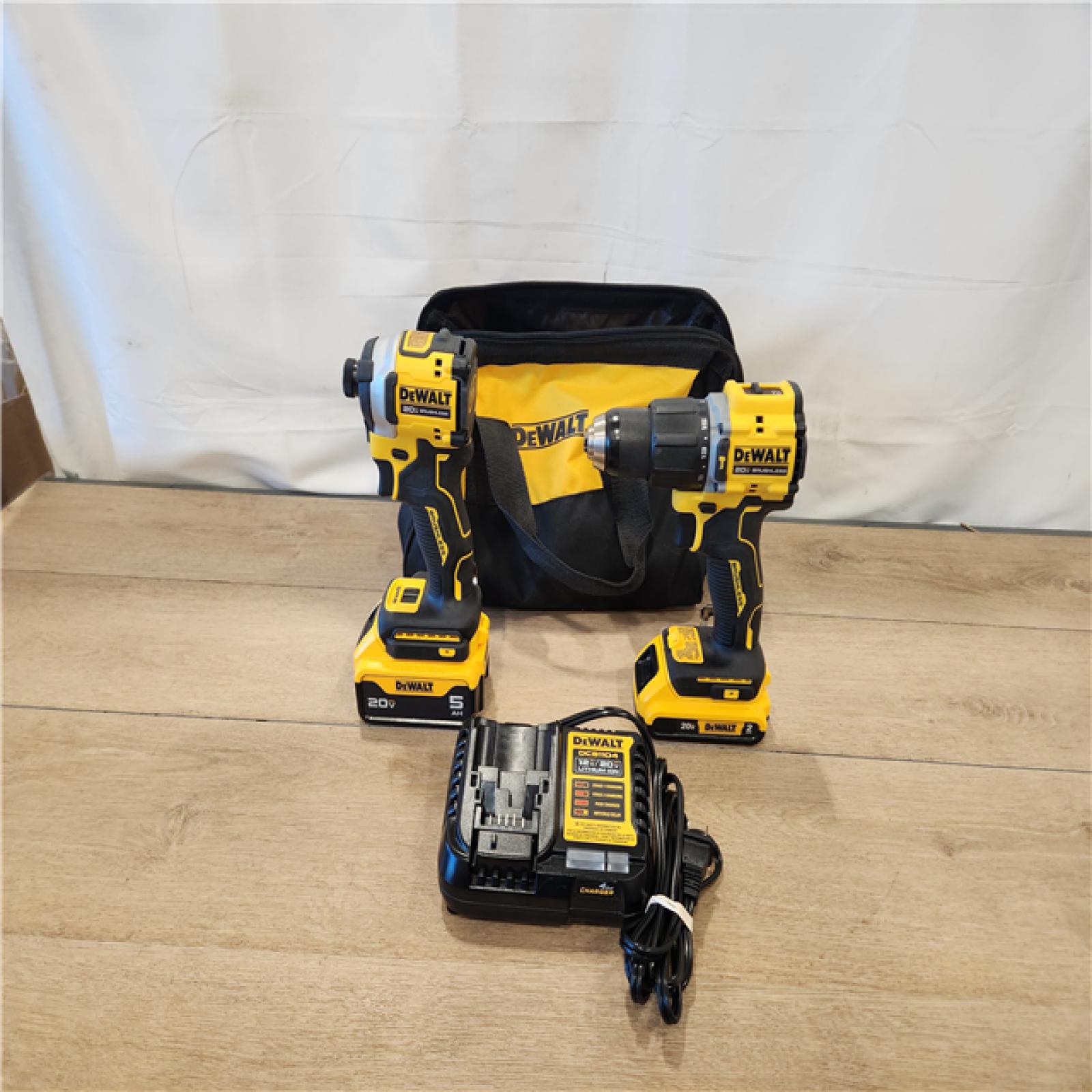 AS-IS- DeWalt 2-Tool Combo Kit W/ (2) BATTERY & CHARGER