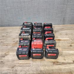 HOUSTON LOCATION - AS-IS MILWAUKEE BATTERY PACK QTY - 15