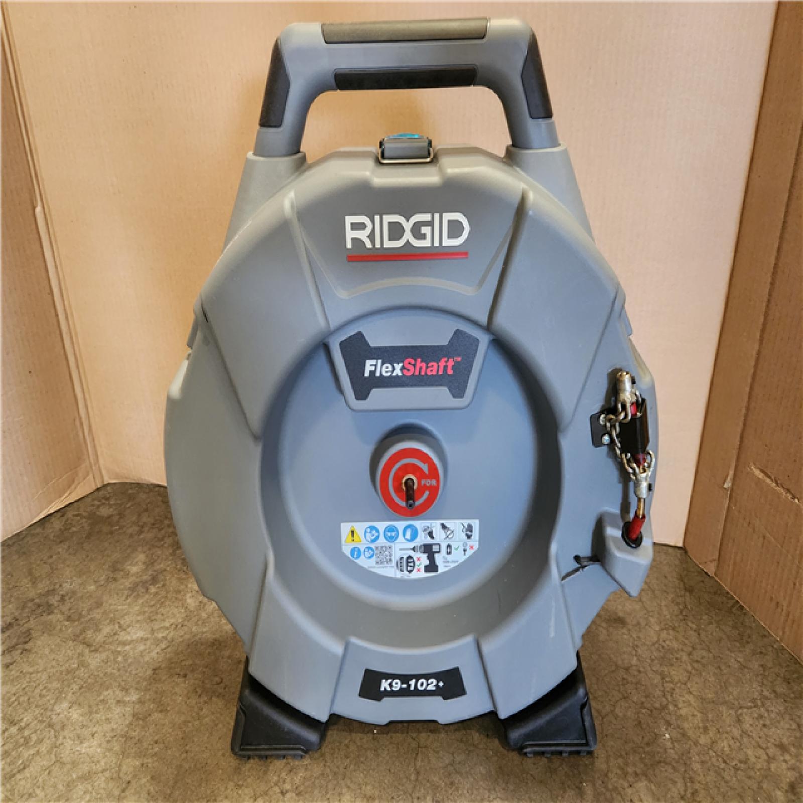 Phoenix RIDGID K9-102+ FlexShaft Wall-to-Wall Professional Drain Cleaning Machine 1/4 in. x 50ft. Designed for 1 1/4 in. - 2 in. Pipes