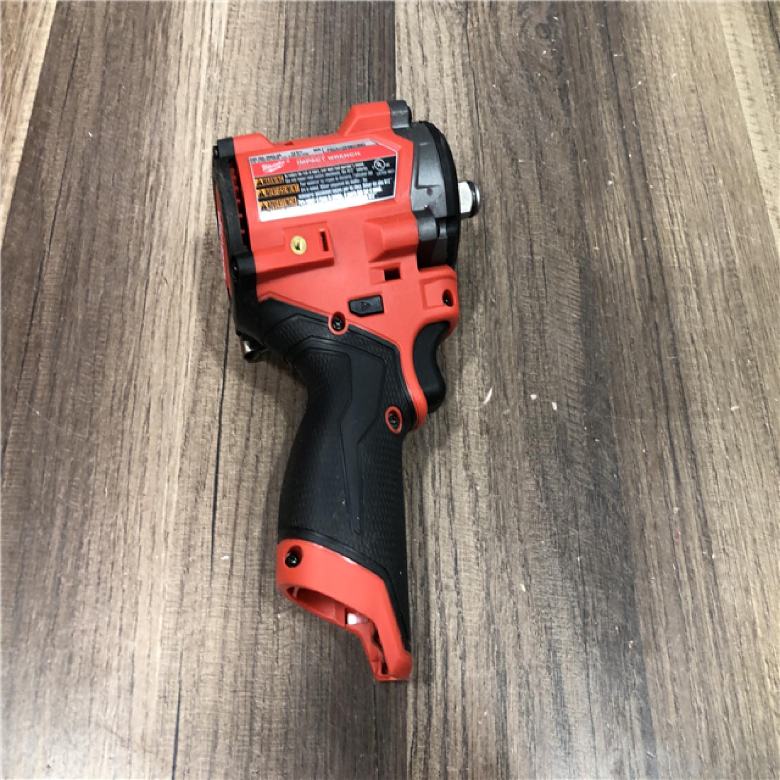 AS-IS Milwaukee FUEL 12V Lithium-Ion Brushless Cordless Stubby 1/2 in. Impact Wrench (Tool-Only)