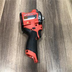 AS-IS Milwaukee FUEL 12V Lithium-Ion Brushless Cordless Stubby 1/2 in. Impact Wrench (Tool-Only)