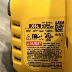 AS-IS DEWALT FLEXVOLT 60V MAX Cordless Brushless 7-1/4 in. Sidewinder Style Circular Saw Kit