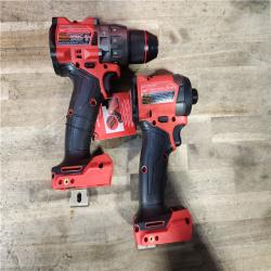 HOUSTON LOCATION - AS-IS (APPEARS LIKE NEW) Milwaukee FUEL 18V Lithium-Ion Brushless Cordless Hammer Drill and Impact Driver Combo Kit